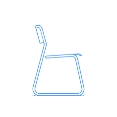 Furniture Side Chairs Bounce Chair Outline Svg Vector, Free Vectors File